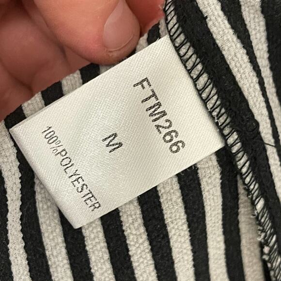 ANTHROPOLOGIE - THML - Stripe and Floral Off the Shoulder Blouse - Picture 4 of 5